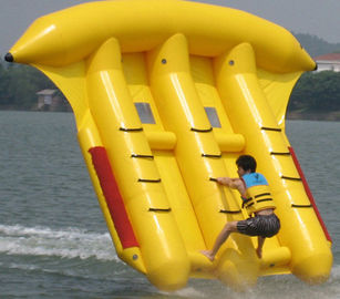 Vàng 0.9mm PVC inflatable bay cá inflatable đồ chơi thuyền cho trò chơi dưới nước
