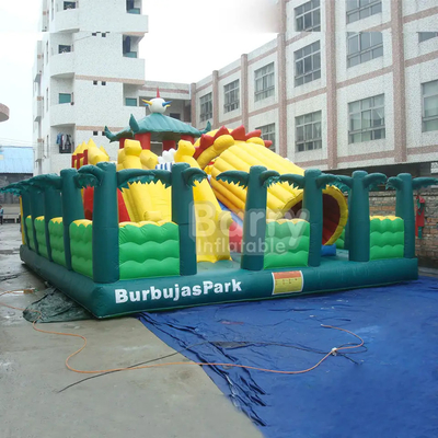 Công viên giải trí thế giới bơm hơi di động Sân chơi bơm hơi ngoài trời dành cho trẻ em tùy chỉnh