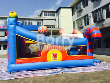 Sân chơi trẻ em ngoài trời bơm hơi 0,55mm PVC / Bounce House